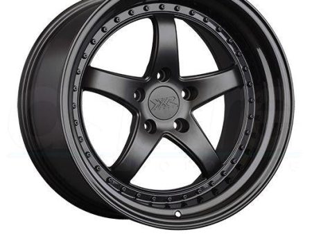 XXR Wheels 565 Flat Black Gloss Black Lip Supply