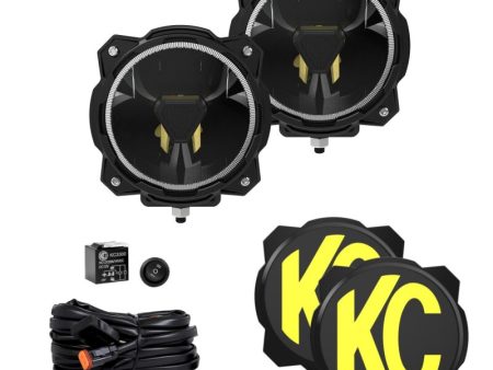 KC HiLiTES Gravity Titan LED 6in. - Pair Pack (Spot Beam) For Cheap