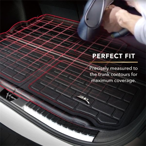 3D MAXpider 2024 Tesla Model 3 Kagu Foldable Rear Lower Cargo Liner - Black For Cheap