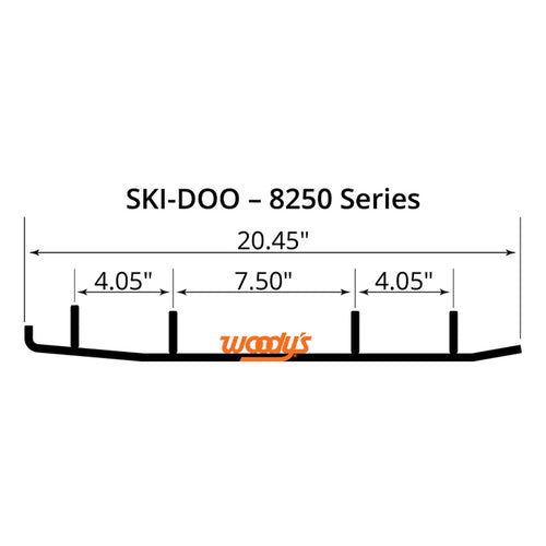 Woodys Extender III Carbides 4  X60 Ski Doo - ESD3-8250 Discount