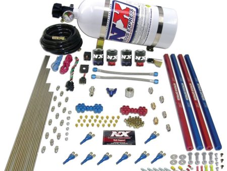 Nitrous Express Shark Gas (200-600HP) 2 Solenoid Nitrous Kit w Composite Bottle Sale