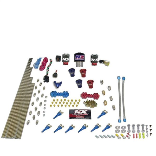 Nitrous Express Shark Dual Stage Gas Rails 16 Nozzles Nitrous Kit (200-1200HP) w o Bottle on Sale