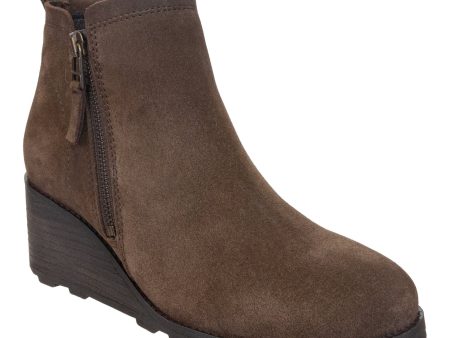 OTBT - STORY in BROWN Wedge Ankle Boots Discount