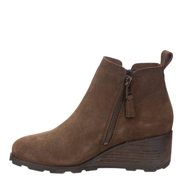 OTBT - STORY in BROWN Wedge Ankle Boots Discount