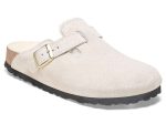 Birkenstock: Boston Shearling in Antique White Cheap