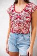 Free People: Oh My Baby Tee in Sand Combo Fashion