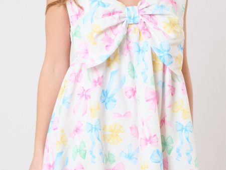 Poly Poplin Ribbon Dress Online now