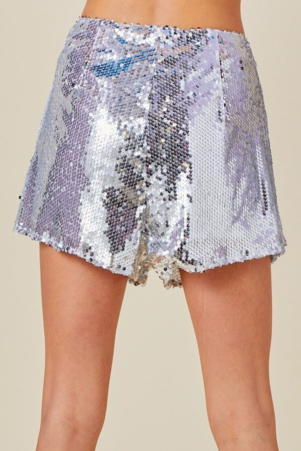 Surplice Sequin Mini Skort Online