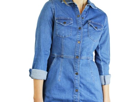 Dynomite Denim Mini Dress Online Hot Sale