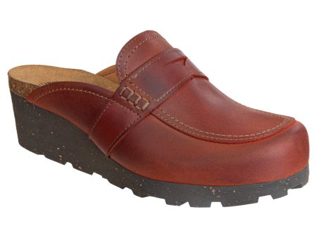 OTBT - HOMAGE in RUST Wedge Clogs Discount