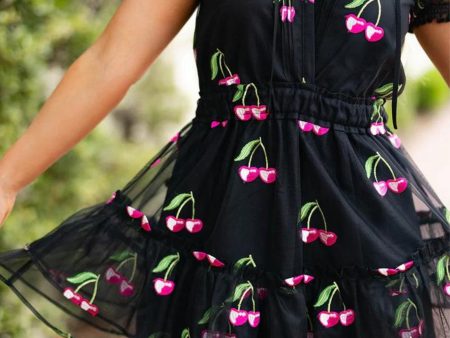 Buddylove: Clementine wild cherries dress Sale