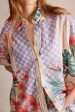 Free People: Retro Tropics Shirt in Sunset Combo Online now