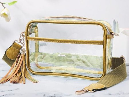 Clear & Gold Cross Body Camera Bag Supply