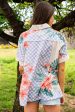 Free People: Retro Tropics Shirt in Sunset Combo Online now