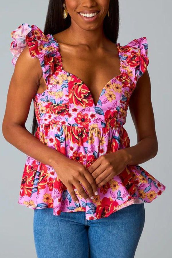 Buddy Love: Bett Daisy Days Top in Pink Supply