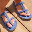 Free People: Hadden Sandal in Lapis Blue Hot on Sale