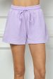 Giving Texture Short in Lavender Online Sale