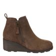 OTBT - STORY in BROWN Wedge Ankle Boots Discount